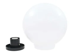 Juego de lámparas de bola LED 2 piezas esféricas 30 cm PMMA ES887470