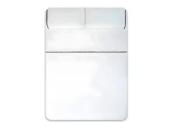 Juego de sabanas vainica percal algodón Blanco 270x260 Cama de 180