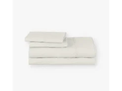 Juego de sábanas ecológicas Beige algodón 100% orgánico 180x190/200 cm