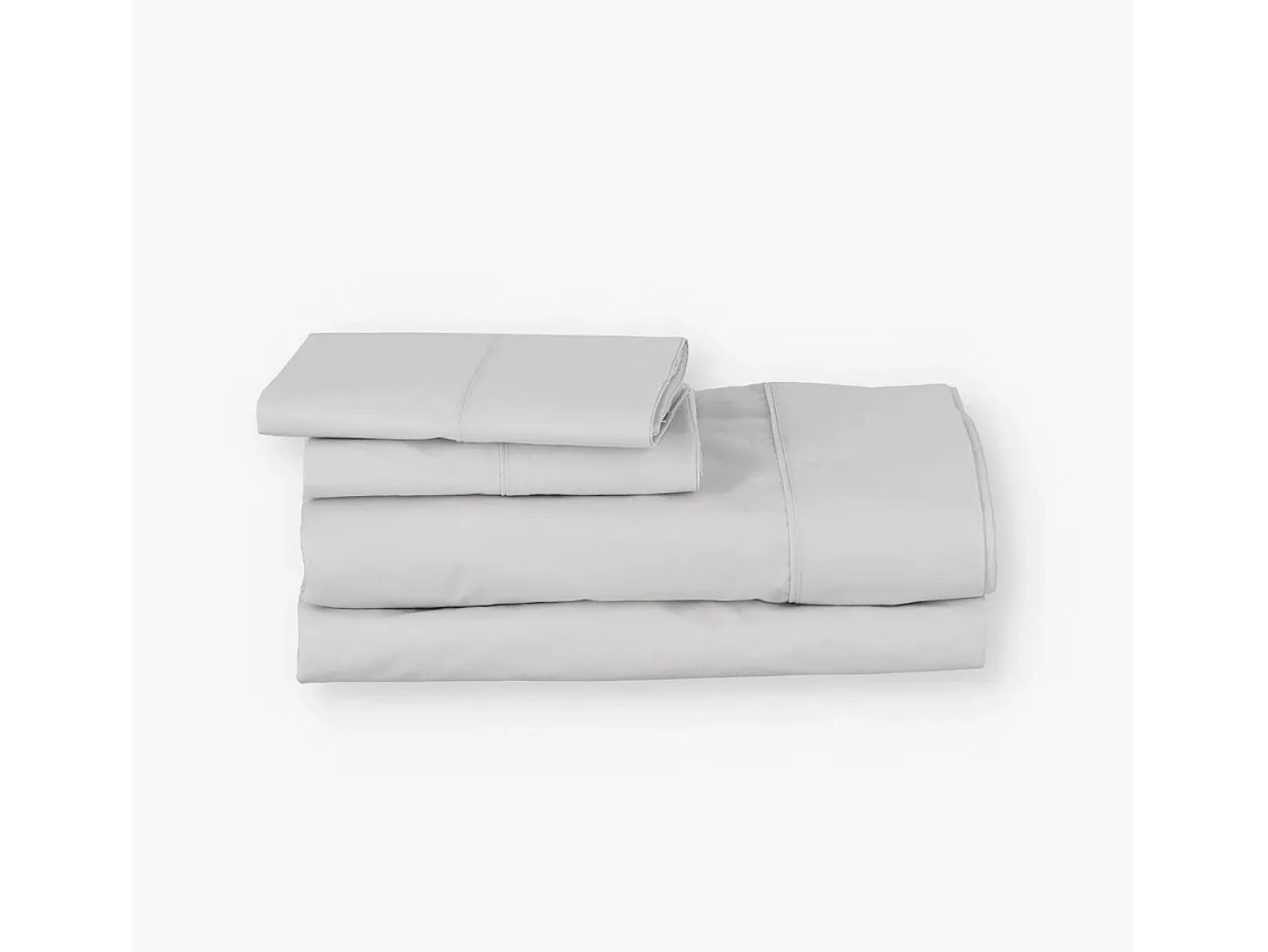 Juego de sábanas ecológicas Gris algodón 100% orgánico 150x190/200 cm
