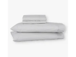 Juego de sábanas ecológicas Gris algodón 100% orgánico 160x190/200 cm