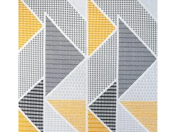 Juego de sábanas GEKA algodón poliéster gris y mostaza Cama 90