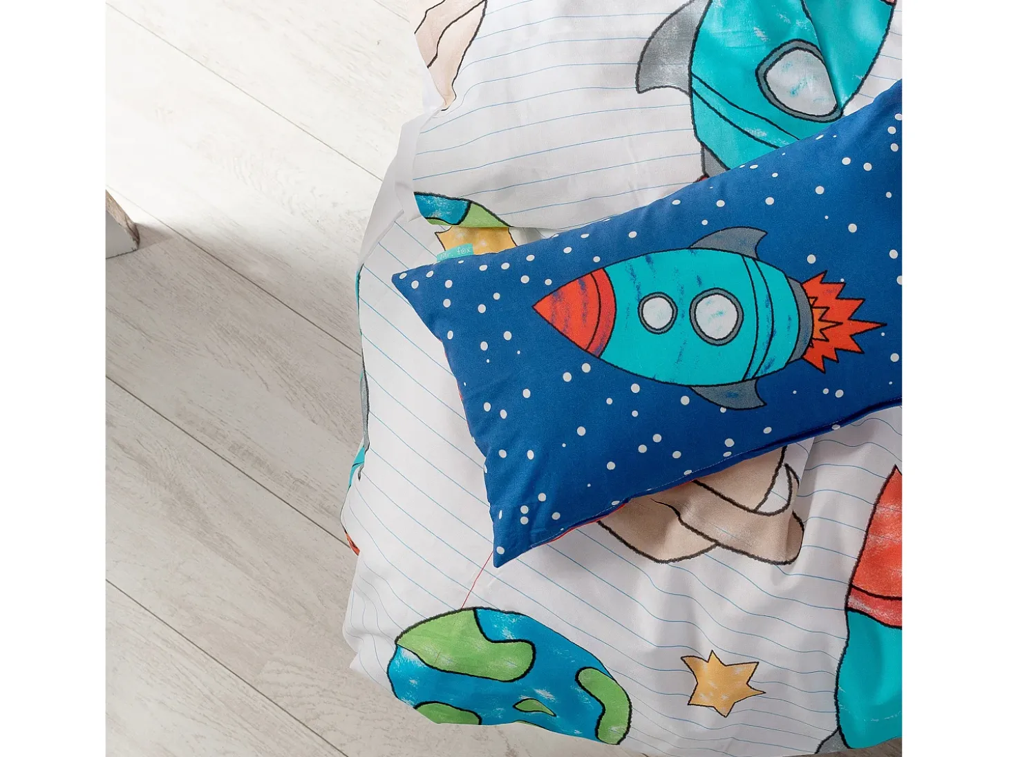 Juego nórdico 2 piezas 155x220 cm (Cama 80/90) Space rocket