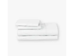 Juego sábanas ecológicas Blanco algodón 100% orgánico 160x190/200 cm