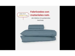 Juego sábanas ecológicas Blanco algodón 100% orgánico 90x190/200 cm