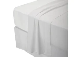 Juego sábanas 180x190cm| PIKOLIN HOME| 100% Algodón| Percal| Blanco