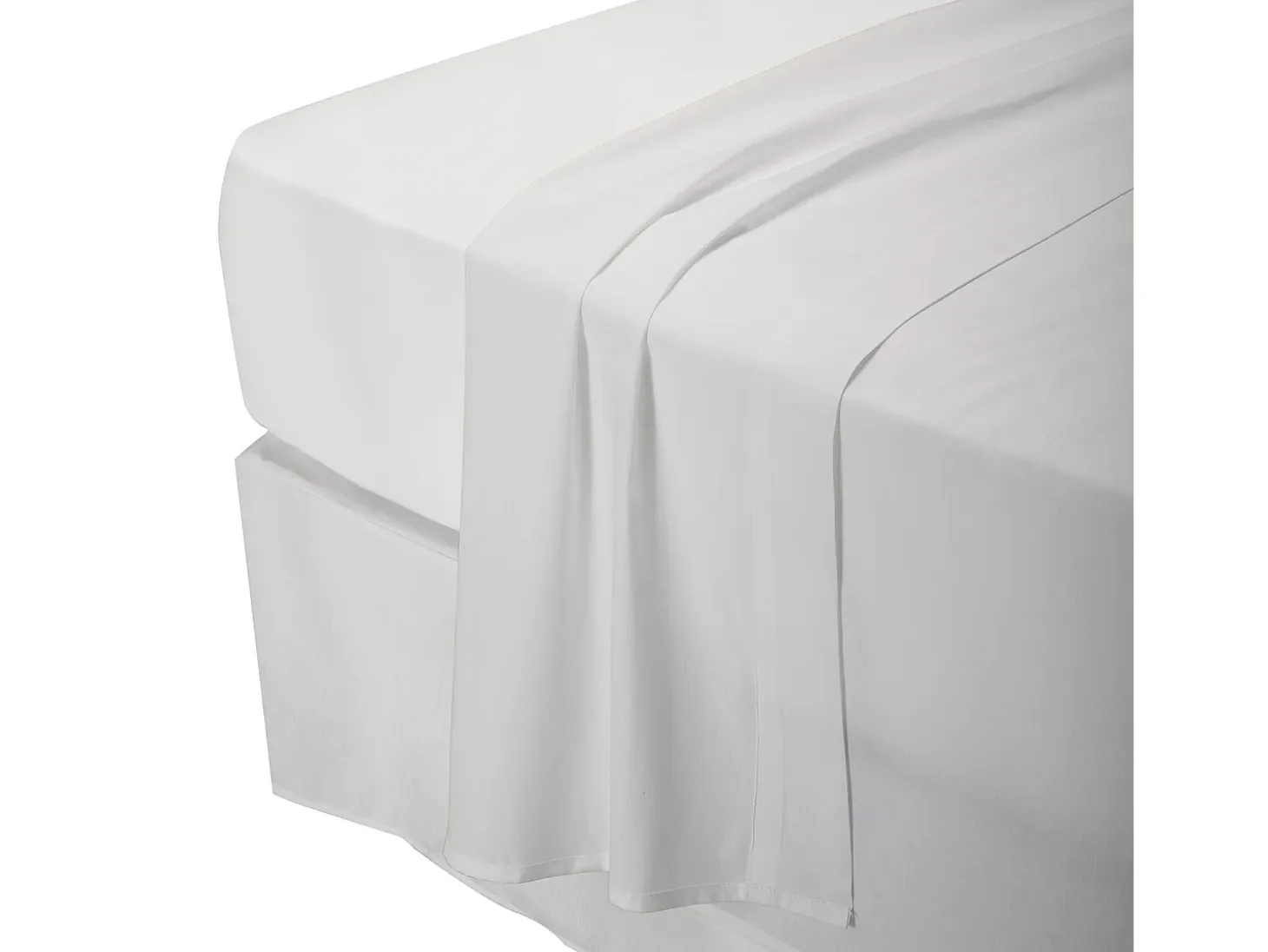 Juego sábanas 180x190cm| PIKOLIN HOME| 100% Algodón| Percal| Blanco