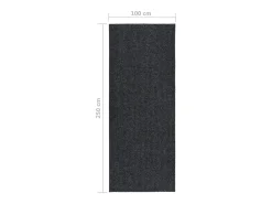 Kai Blake Alfombra de pasillo atrapa suciedad 100x250 cm gris antracita