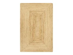 Kylva Alfombra de yute tejida a mano natural 160x230 cm