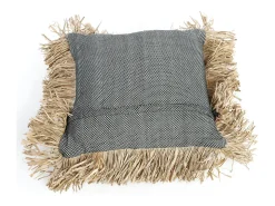 La Funda De Cojín Cotton Bonita - Negro Natural - 40x40