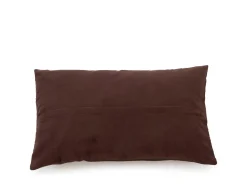 La Funda De Cojín De Cuero De Seis Paneles - Chocolate - 30x50
