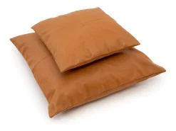 La Funda De Cojín De Cuero De Cuatro Paneles - Camello - 60x60