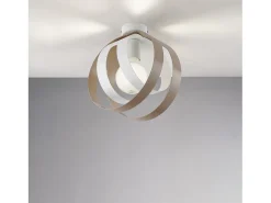 Lampada a Soffitto Classica Impero Acciaio Cromo Vetro Trasparente 4 Luci E14