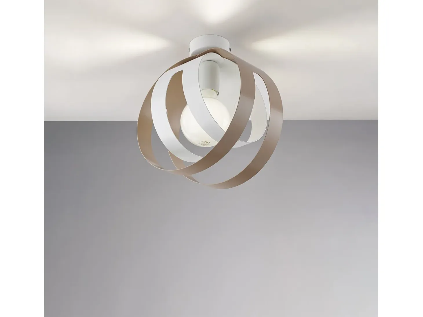 Lampada a Soffitto Classica Impero Acciaio Cromo Vetro Trasparente 4 Luci E14