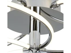 Lampada a Soffitto Tiffany Asheville Metallo Bronzo Valiant 2 Luci E27