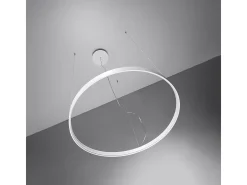 Lampada a sospensione circolare a LED integrata bianca 78cm 3000K Lámpara Colgante Circular LED Integrada Blanca 78cm 3000K
