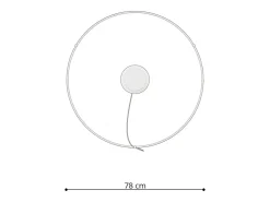 Lampada a sospensione circolare a LED integrata bianca 78cm 3000K Lámpara Colgante Circular LED Integrada Blanca 78cm 3000K