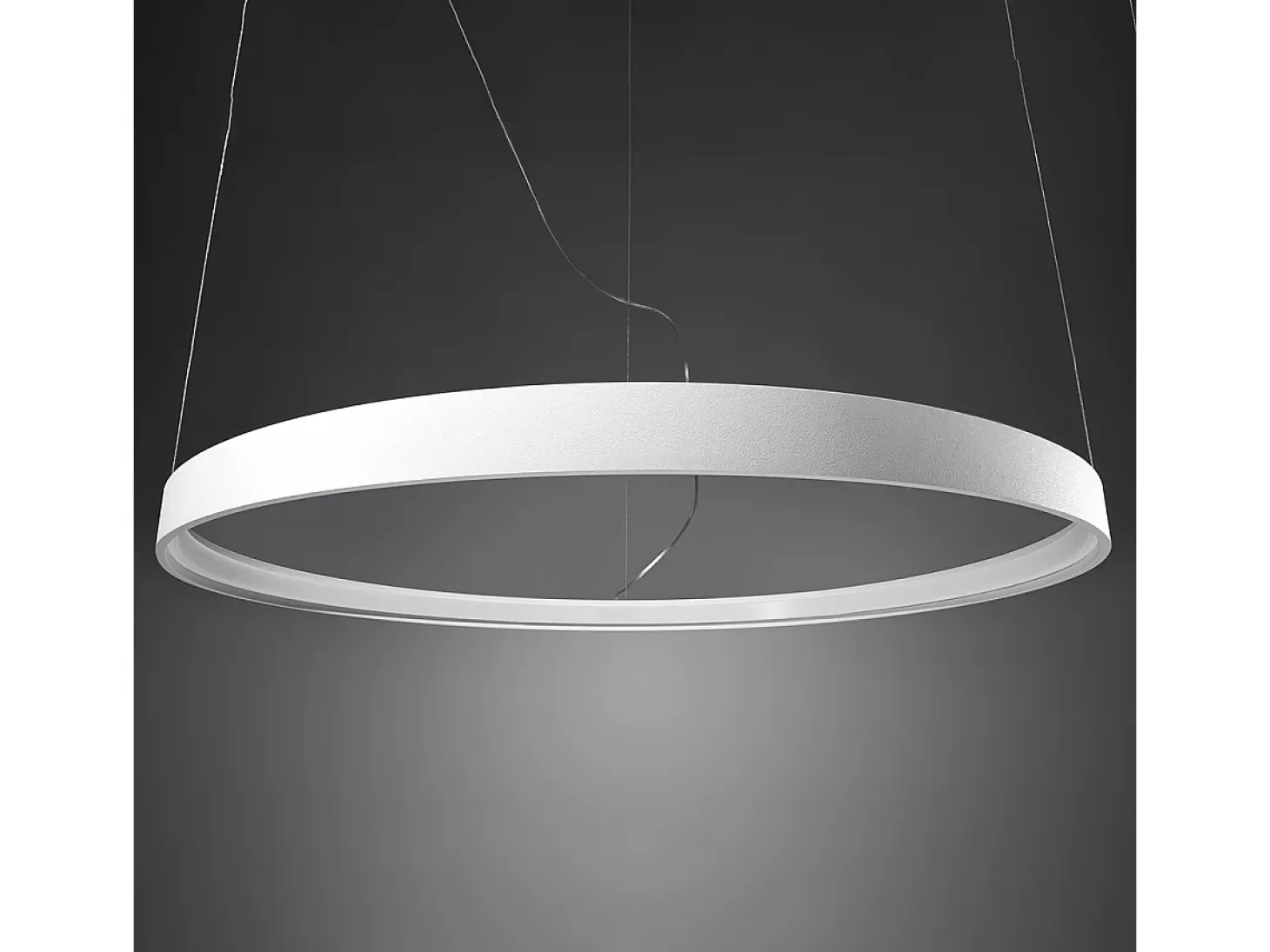 Lampada a sospensione circolare a LED integrata bianca 78cm 3000K Lámpara Colgante Circular LED Integrada Blanca 78cm 3000K