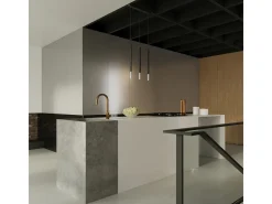 Lampada a sospensione sottile da 8 cm nera, cromata G9 Lámpara colgante Slim de 8 cm Negro, Cromo G9