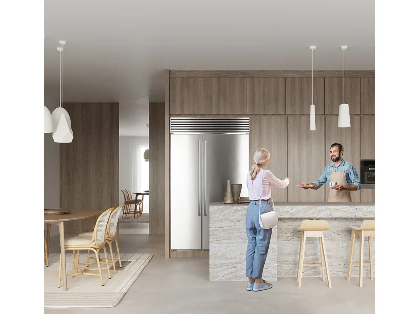 Lampada a sospensione sottile in ceramica bianca GU10 Lámpara Colgante de Cerámica Slim Blanca GU10