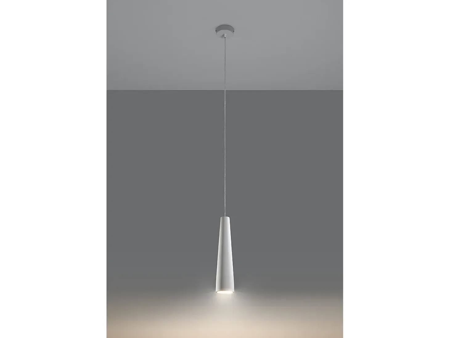 Lampada a sospensione sottile in ceramica bianca GU10 Lámpara Colgante de Cerámica Slim Blanca GU10
