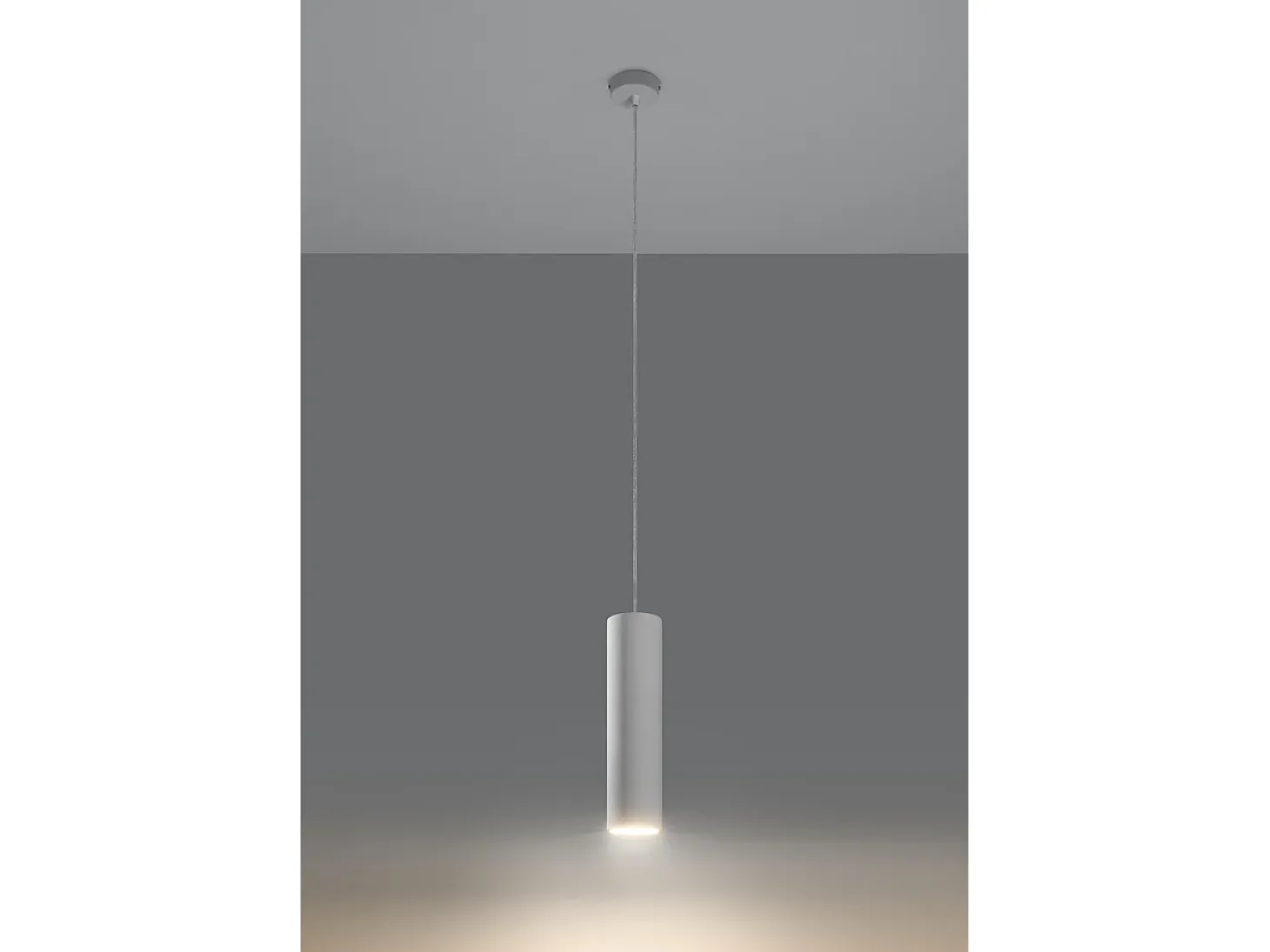 Lampada a sospensione sottile in ceramica bianca GU10 Lámpara Colgante de Cerámica Slim Blanca GU10