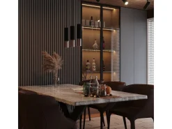 Lampada a sospensione tripla Nero, Rame GU10 Lámpara colgante triple negra, cobre GU10