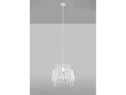Lampada a sospensione Wire Frame bianca E27 Lámpara colgante con marco de alambre Blanco E27