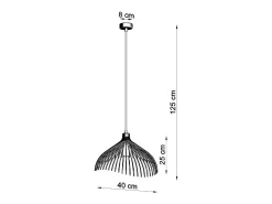 Lampada a sospensione Wire Frame bianca E27 Lámpara colgante con marco de alambre Blanco E27