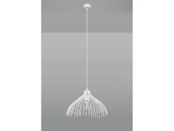 Lampada a sospensione Wire Frame bianca E27 Lámpara colgante con marco de alambre Blanco E27