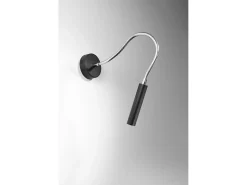 Lampada da lettura da parete nera G9 Lámpara de pared con luz de lectura Negra G9