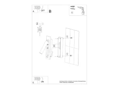 Lampada da lettura pieghevole da parete nera G9 Lámpara de pared plegable con luz de lectura Negro G9