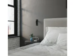 Lampada da lettura pieghevole da parete nera G9 Lámpara de pared plegable con luz de lectura Negro G9