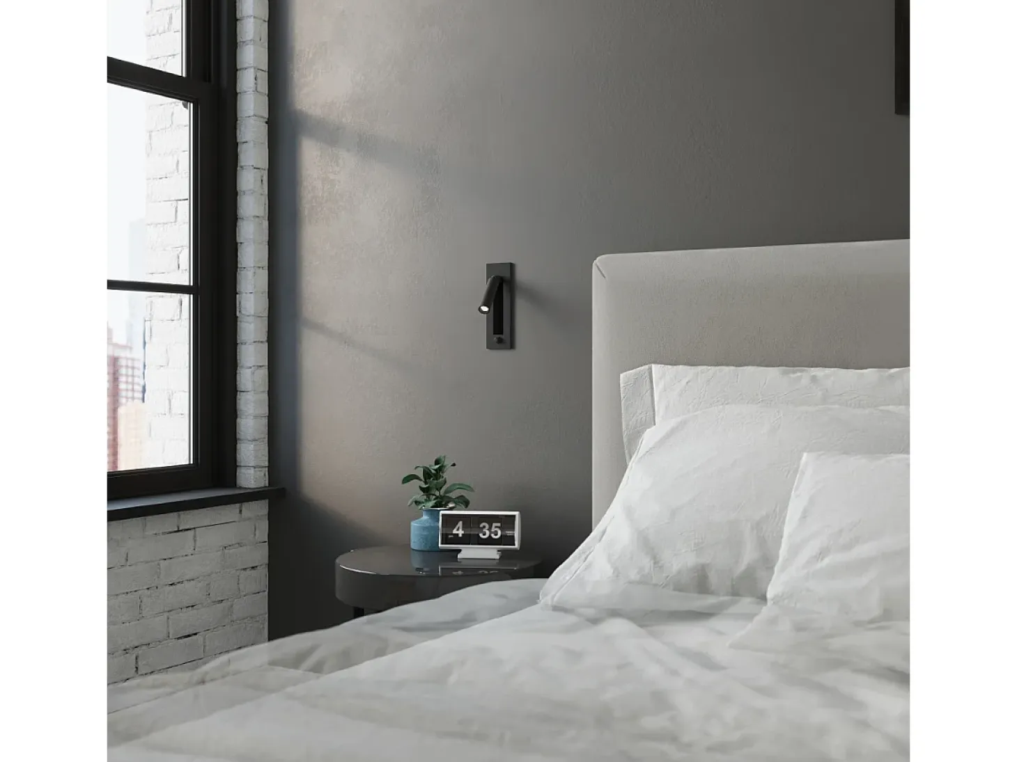 Lampada da lettura pieghevole da parete nera G9 Lámpara de pared plegable con luz de lectura Negro G9