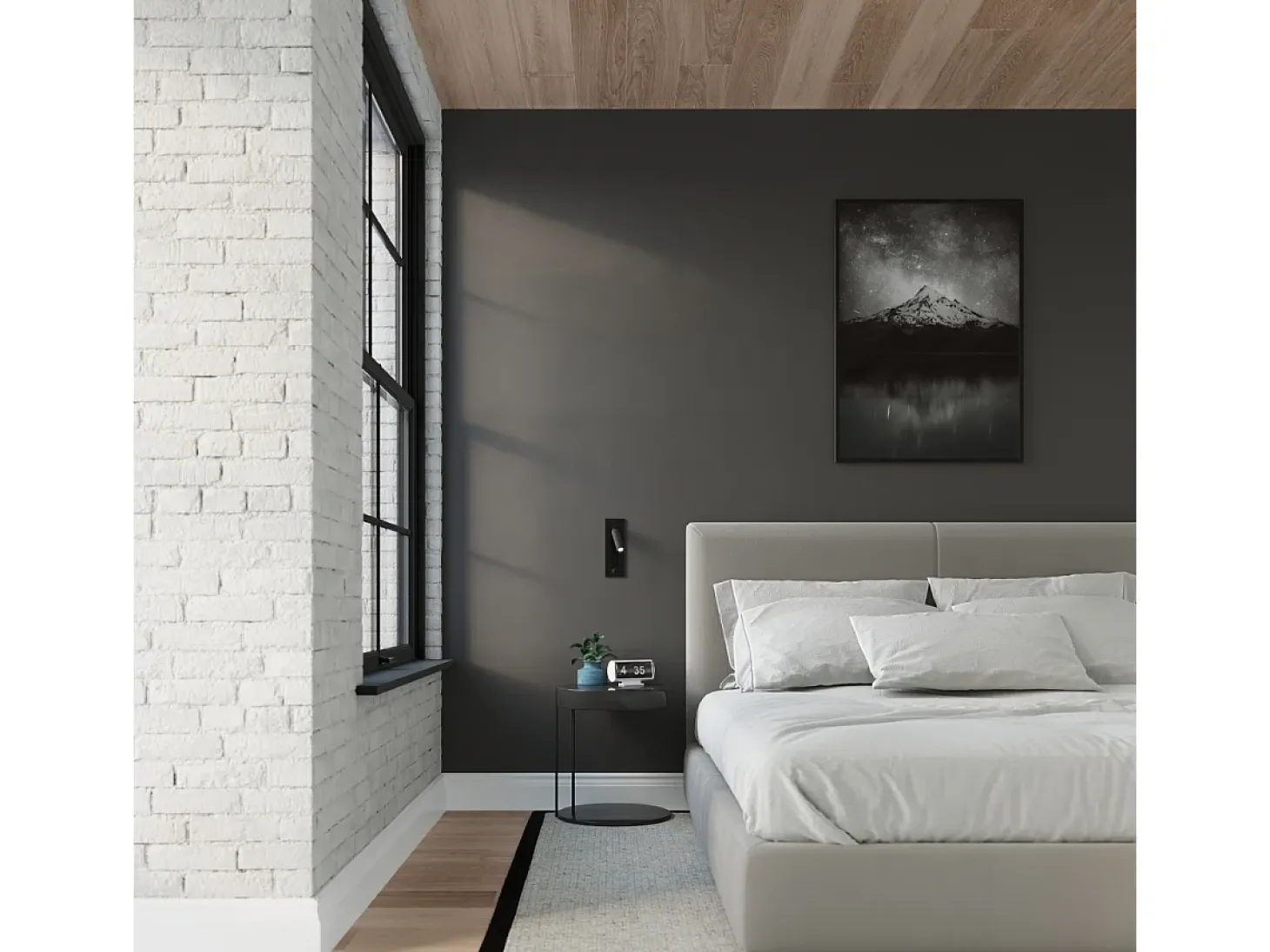 Lampada da lettura pieghevole da parete nera G9 Lámpara de pared plegable con luz de lectura Negro G9