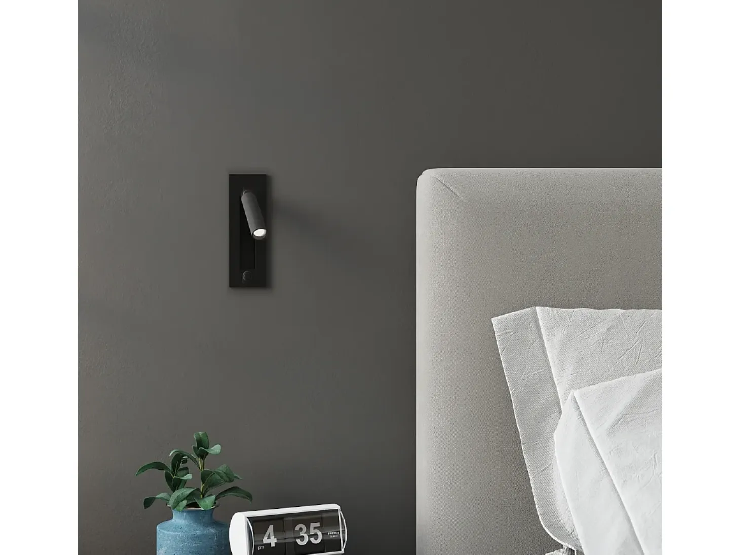 Lampada da lettura pieghevole da parete nera G9 Lámpara de pared plegable con luz de lectura Negro G9