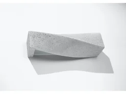 Lampada da parete a filo e semi-incasso grigia E27 Aplique de pared Flush & Semi Flush Gris E27