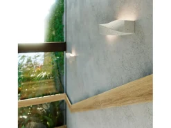 Lampada da parete a filo e semi-incasso grigia E27 Aplique de pared Flush & Semi Flush Gris E27