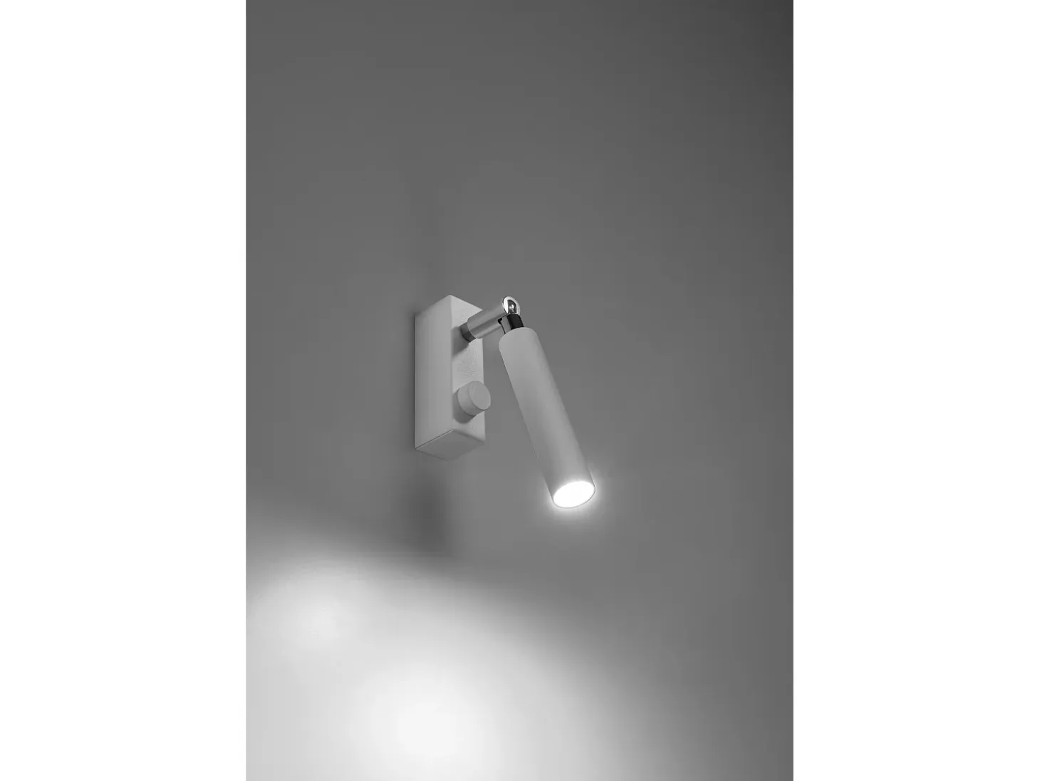 Lampada da parete con faretto singolo bianco G9 Lámpara de pared de lectura con foco individual Blanco G9