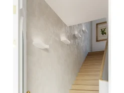 Lampada da parete in gesso bianco G9 Aplique Yeso Uplighters Blanco G9