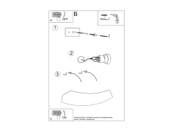Lampada da parete in gesso bianco G9 Aplique Yeso Uplighters Blanco G9