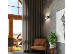 Lampada da parete Twin Round Up & Down grigia G9 Lámpara de pared Twin Round Up & Down Gris G9