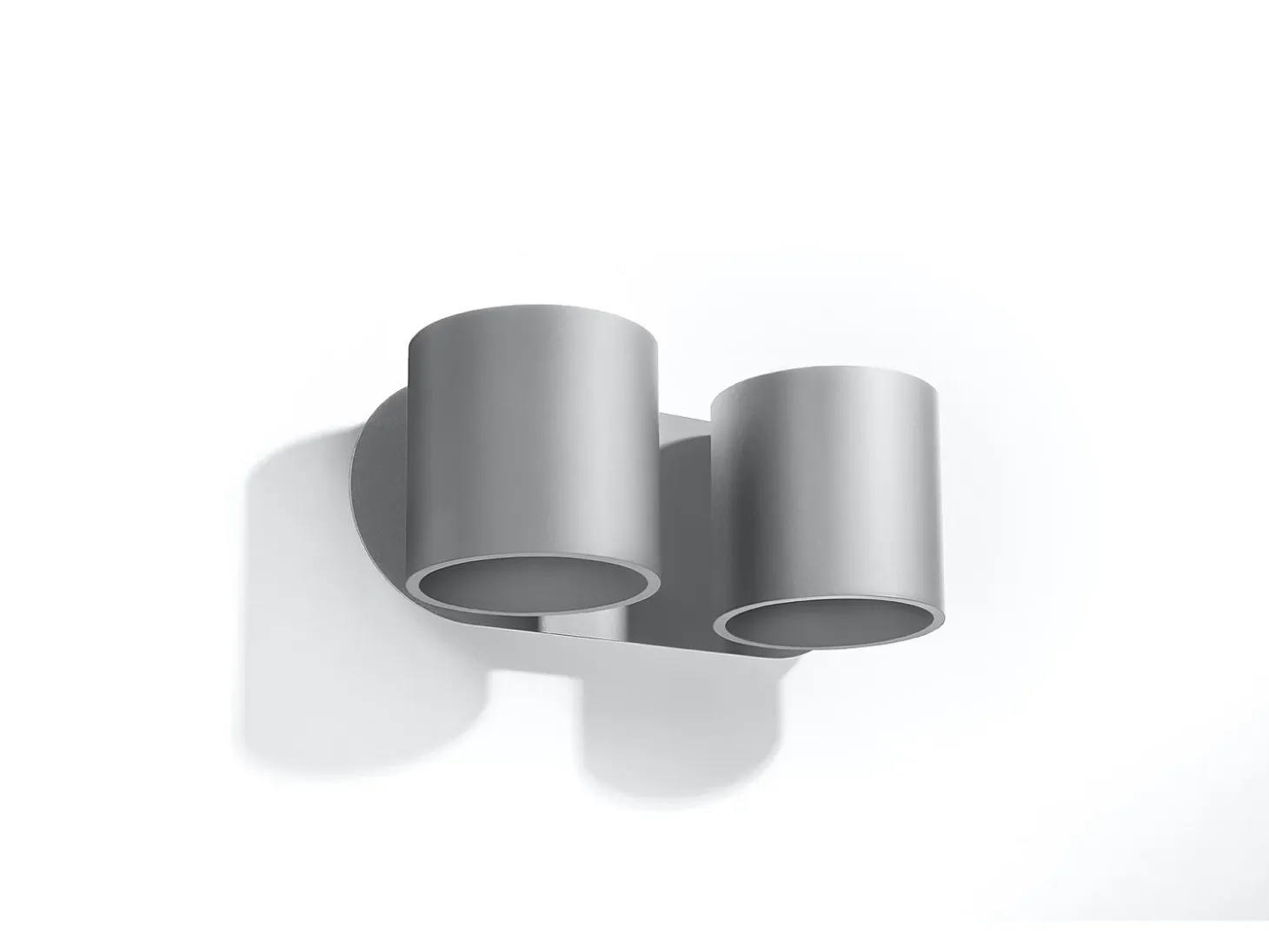 Lampada da parete Twin Round Up & Down grigia G9 Lámpara de pared Twin Round Up & Down Gris G9