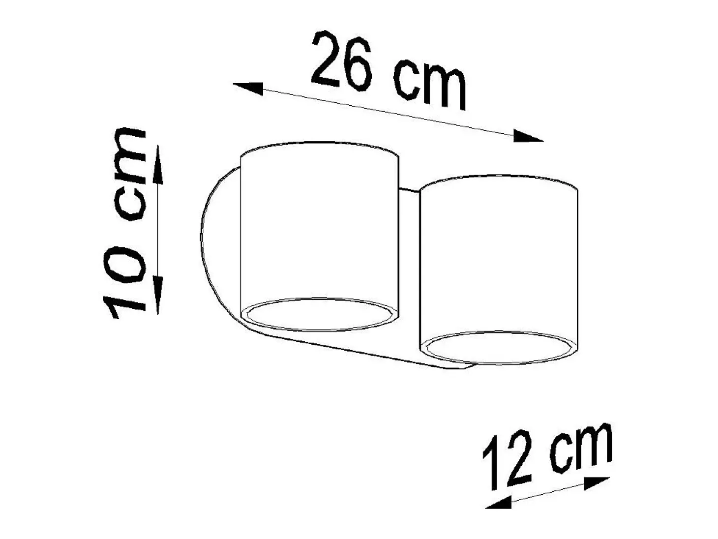 Lampada da parete Twin Round Up & Down bianca G9 Lámpara de pared Twin Round Up & Down Blanco G9