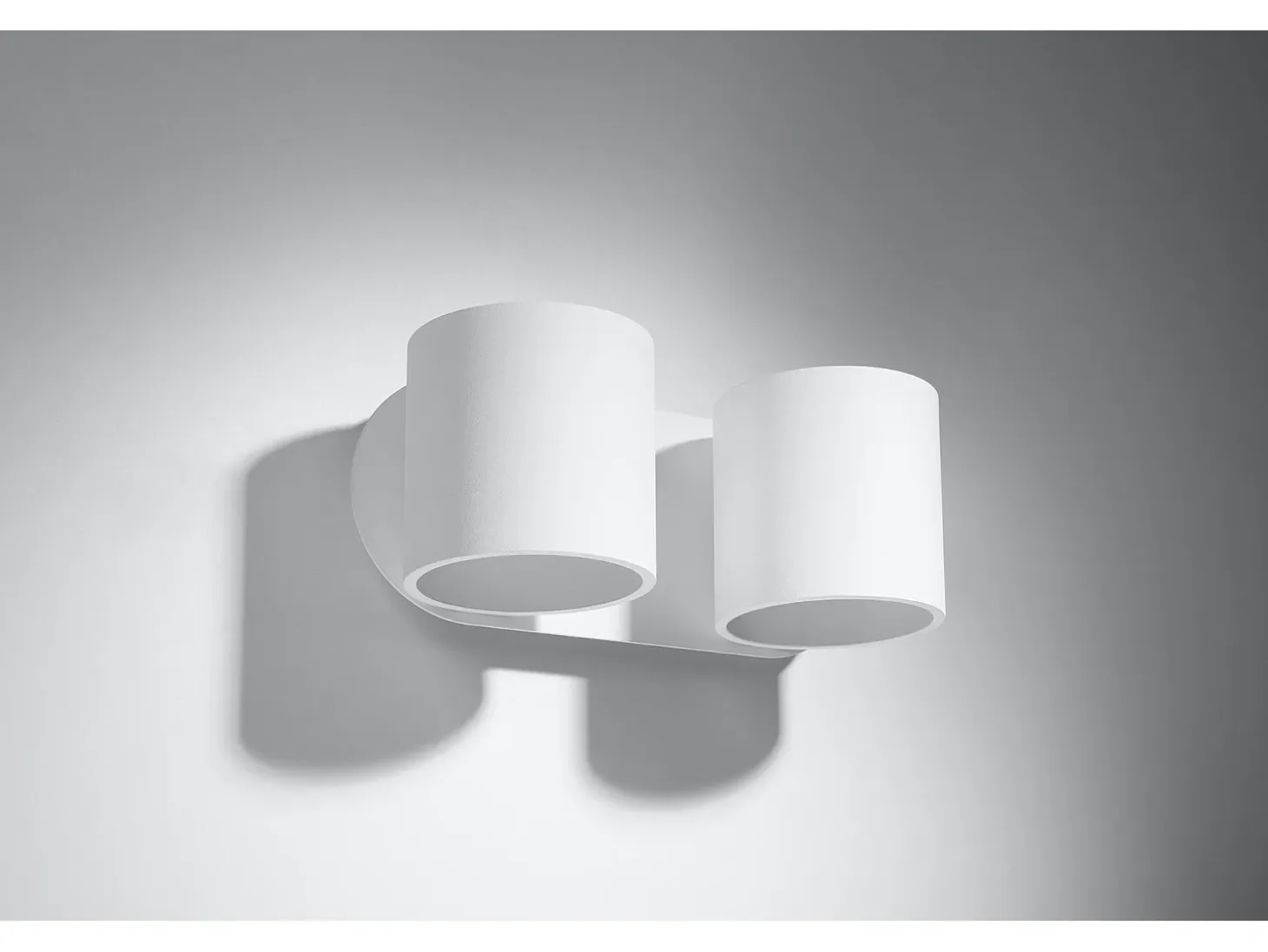 Lampada da parete Twin Round Up & Down bianca G9 Lámpara de pared Twin Round Up & Down Blanco G9