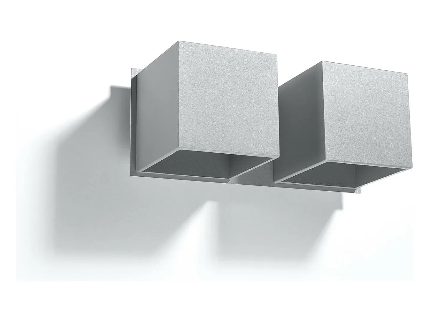 Lampada da parete Twin Square Up & Down Grigio G9 Lámpara de pared Twin Square Up & Down Gris G9