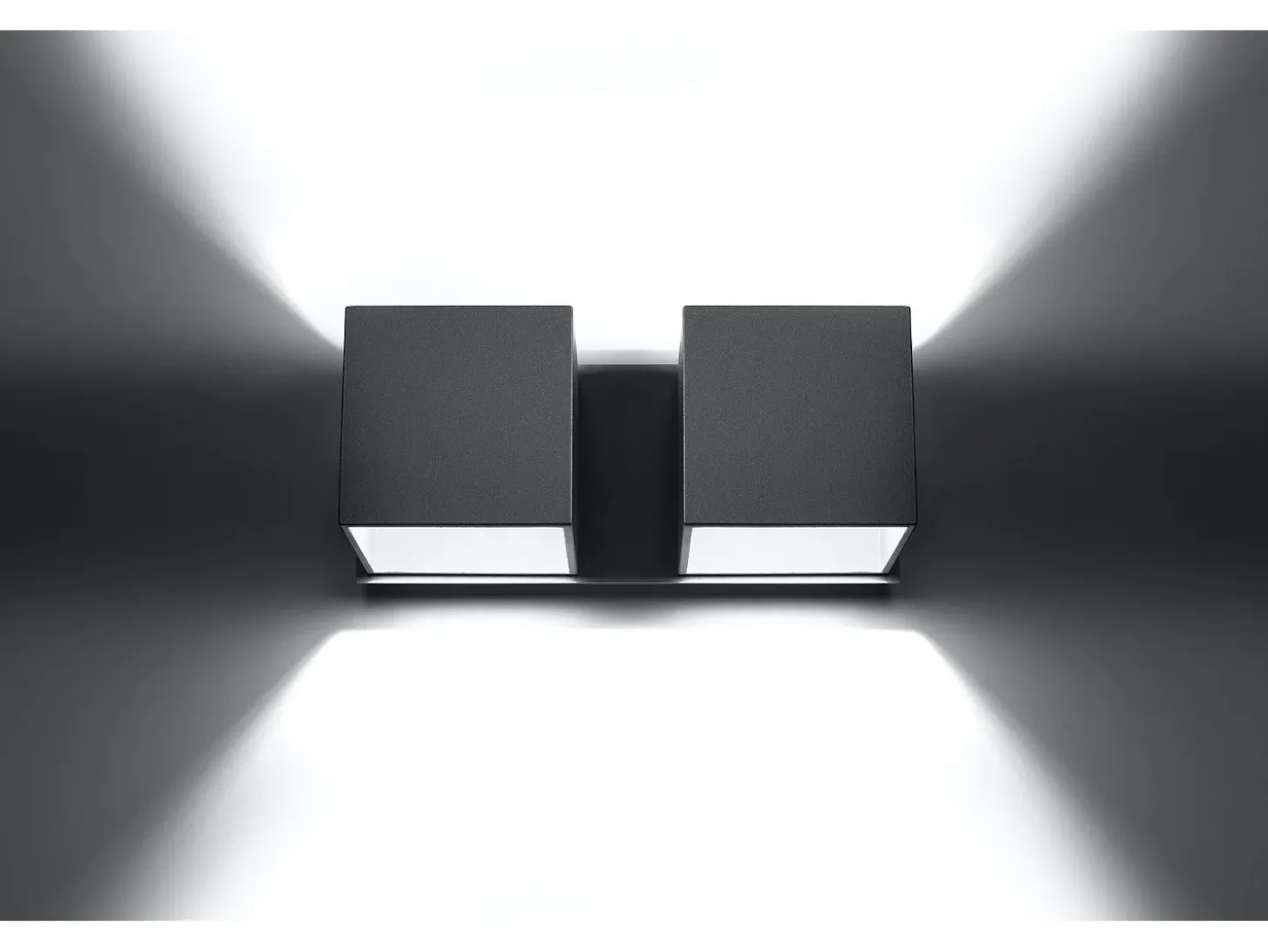 Lampada da parete Twin Square Up & Down Grigio G9 Lámpara de pared Twin Square Up & Down Gris G9