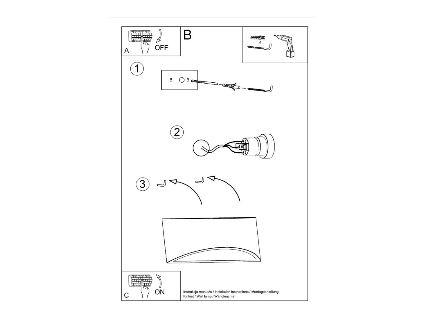 Lampada da parete Up & Down in gesso bianco G9 Aplique Up & Down Yeso Blanco G9