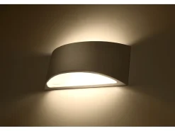 Lampada da parete Up & Down in gesso bianco G9 Aplique Up & Down Yeso Blanco G9