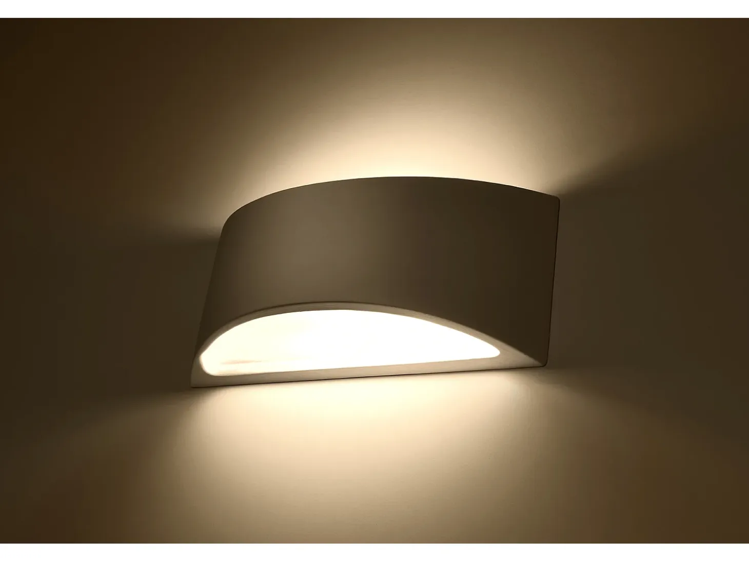 Lampada da parete Up & Down in gesso bianco G9 Aplique Up & Down Yeso Blanco G9